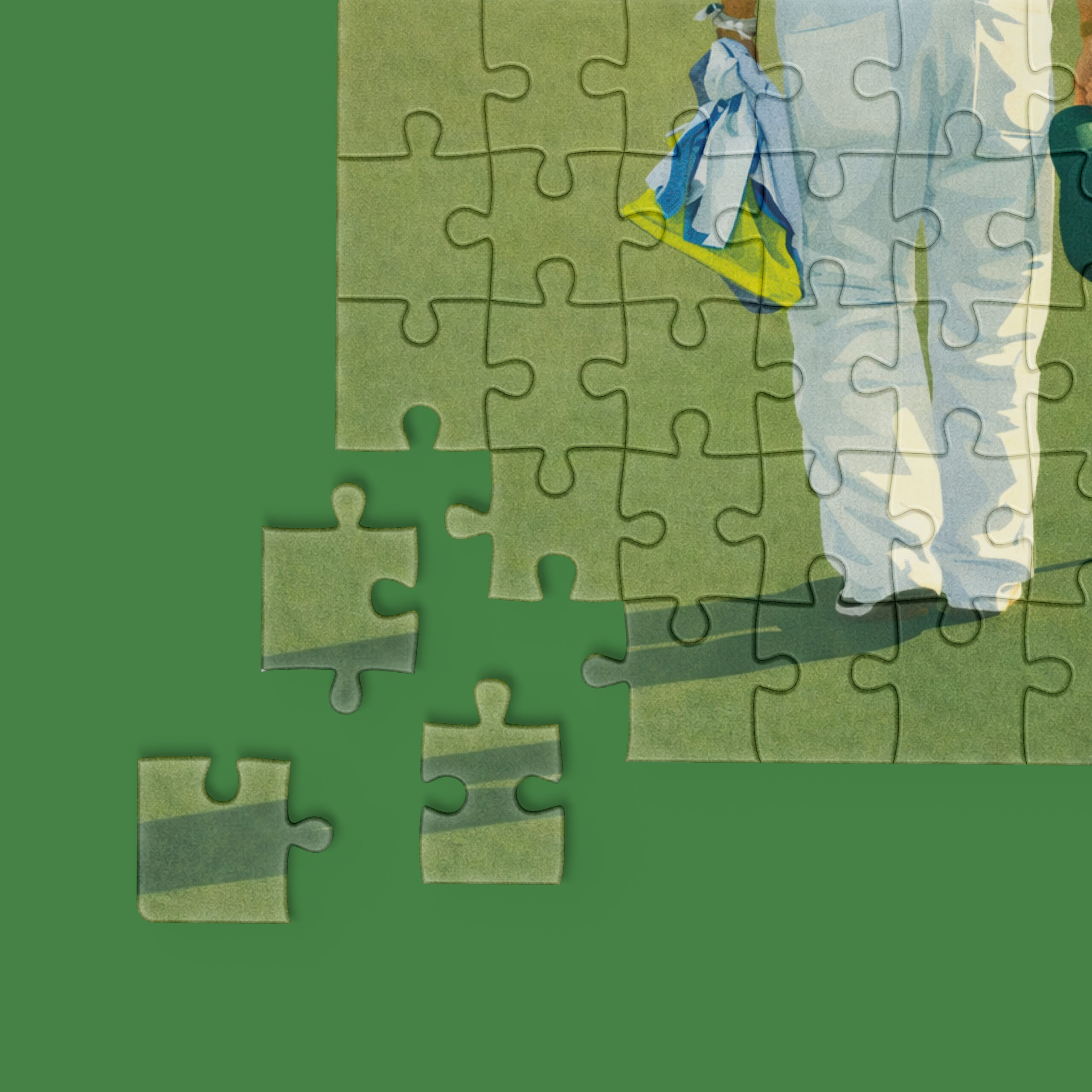 Puzzel Hideki Matsuyama's Caddy - Afbeelding 1
